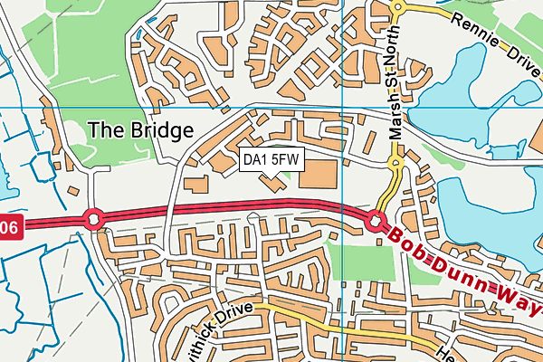 DA1 5FW map - OS VectorMap District (Ordnance Survey) DA1 5FW map - OS VectorMap District (Ordnance Survey)