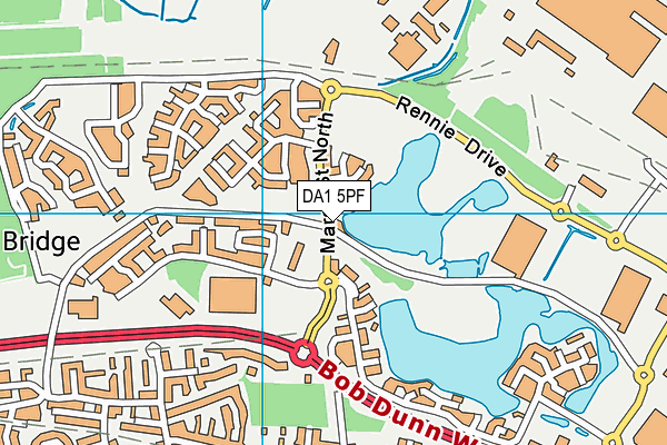 DA1 5PF map - OS VectorMap District (Ordnance Survey) DA1 5PF map - OS VectorMap District (Ordnance Survey)