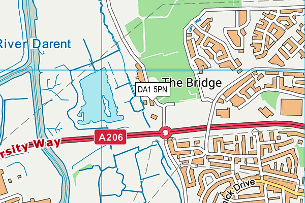 DA1 5PN map - OS VectorMap District (Ordnance Survey) DA1 5PN map - OS VectorMap District (Ordnance Survey)