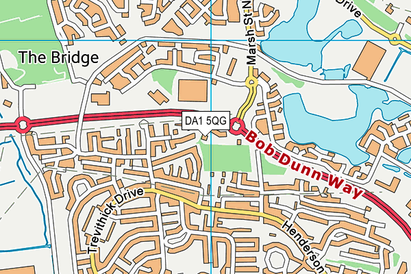 DA1 5QG map - OS VectorMap District (Ordnance Survey) DA1 5QG map - OS VectorMap District (Ordnance Survey)