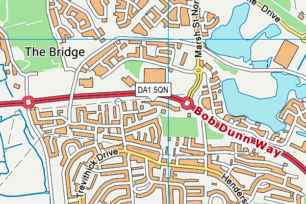 DA1 5QN map - OS VectorMap District (Ordnance Survey) DA1 5QN map - OS VectorMap District (Ordnance Survey)