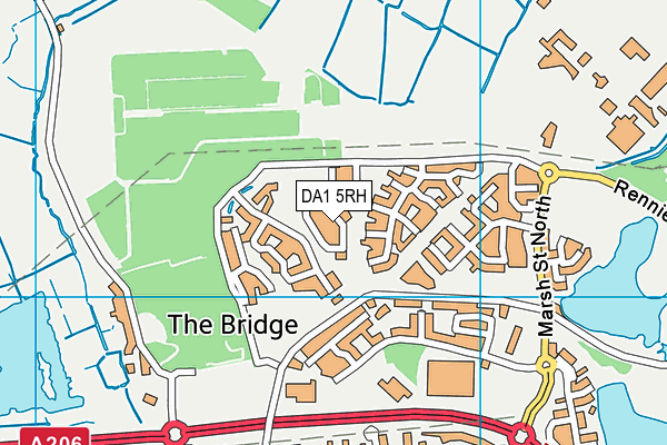 DA1 5RH map - OS VectorMap District (Ordnance Survey) DA1 5RH map - OS VectorMap District (Ordnance Survey)