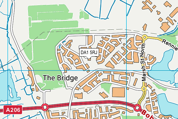 DA1 5RJ map - OS VectorMap District (Ordnance Survey) DA1 5RJ map - OS VectorMap District (Ordnance Survey)