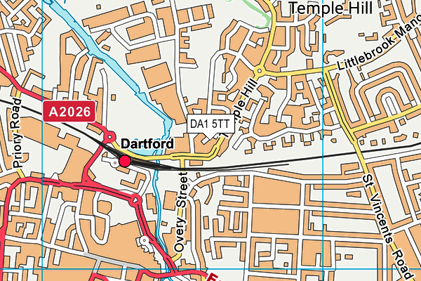 DA1 5TT map - OS VectorMap District (Ordnance Survey) DA1 5TT map - OS VectorMap District (Ordnance Survey)