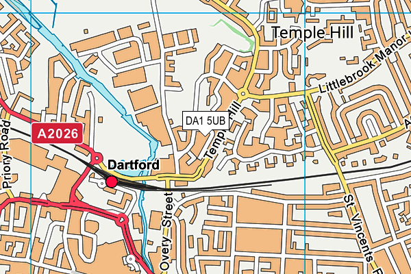 DA1 5UB map - OS VectorMap District (Ordnance Survey) DA1 5UB map - OS VectorMap District (Ordnance Survey)