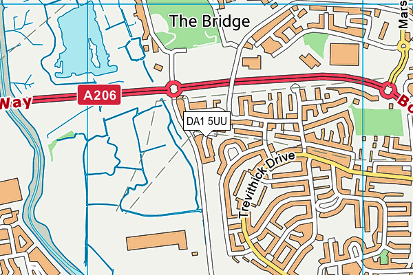 DA1 5UU map - OS VectorMap District (Ordnance Survey) DA1 5UU map - OS VectorMap District (Ordnance Survey)
