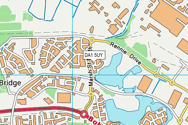 DA1 5UY map - OS VectorMap District (Ordnance Survey) DA1 5UY map - OS VectorMap District (Ordnance Survey)