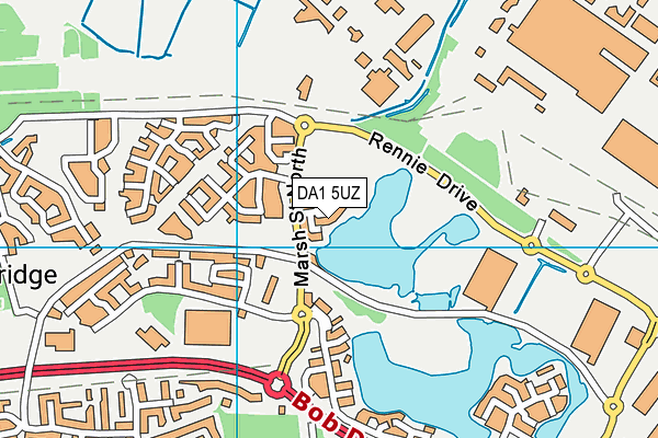 DA1 5UZ map - OS VectorMap District (Ordnance Survey) DA1 5UZ map - OS VectorMap District (Ordnance Survey)