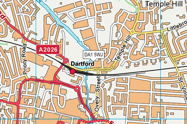 DA1 5WJ map - OS VectorMap District (Ordnance Survey) DA1 5WJ map - OS VectorMap District (Ordnance Survey)