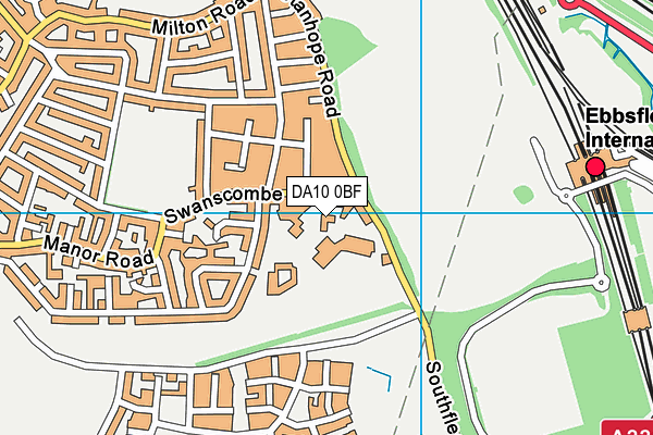 DA10 0BF map - OS VectorMap District (Ordnance Survey) DA10 0BF map - OS VectorMap District (Ordnance Survey)