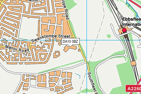 DA10 0BZ map - OS VectorMap District (Ordnance Survey) DA10 0BZ map - OS VectorMap District (Ordnance Survey)