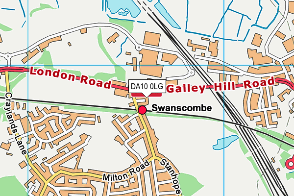 DA10 0LG map - OS VectorMap District (Ordnance Survey) DA10 0LG map - OS VectorMap District (Ordnance Survey)