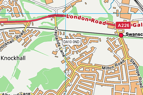 DA10 0ND map - OS VectorMap District (Ordnance Survey) DA10 0ND map - OS VectorMap District (Ordnance Survey)