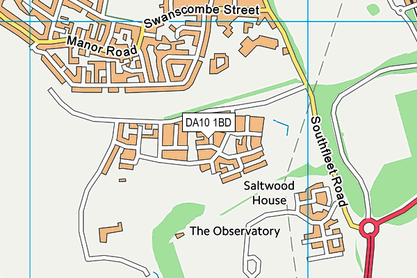 DA10 1BD map - OS VectorMap District (Ordnance Survey) DA10 1BD map - OS VectorMap District (Ordnance Survey)