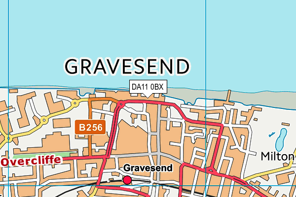 DA11 0BX map - OS VectorMap District (Ordnance Survey)