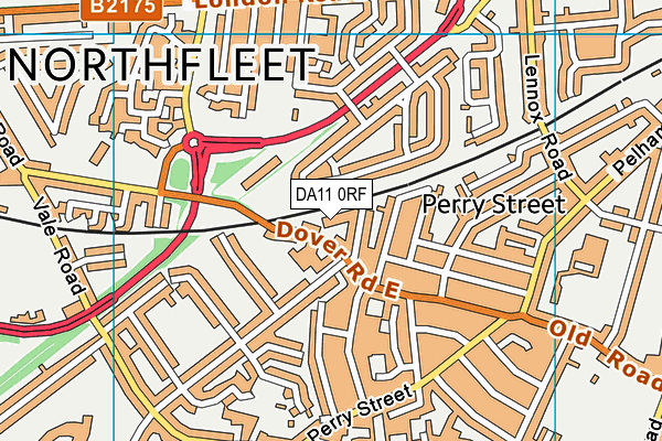 DA11 0RF map - OS VectorMap District (Ordnance Survey) DA11 0RF map - OS VectorMap District (Ordnance Survey)