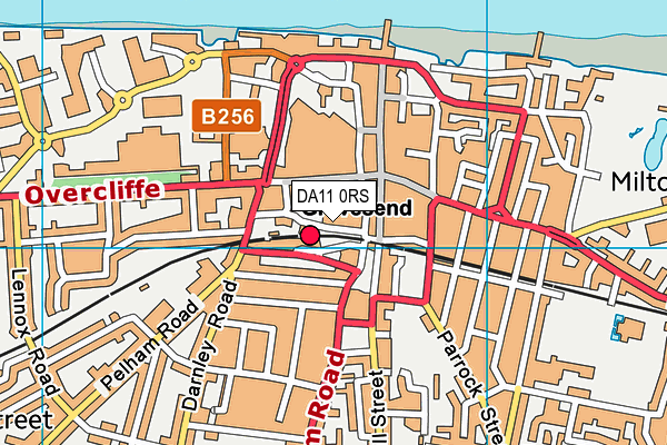 DA11 0RS map - OS VectorMap District (Ordnance Survey)