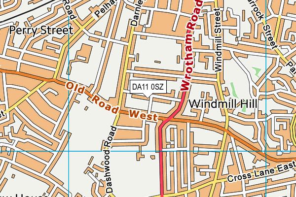 DA11 0SZ map - OS VectorMap District (Ordnance Survey) DA11 0SZ map - OS VectorMap District (Ordnance Survey)
