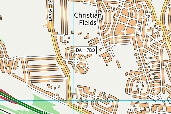 DA11 7BQ map - OS VectorMap District (Ordnance Survey) DA11 7BQ map - OS VectorMap District (Ordnance Survey)