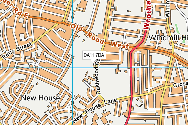 DA11 7DA map - OS VectorMap District (Ordnance Survey) DA11 7DA map - OS VectorMap District (Ordnance Survey)