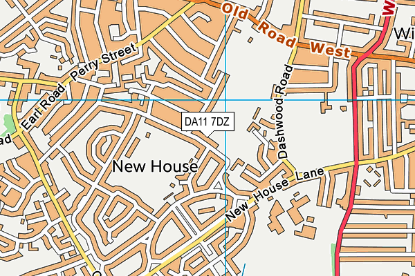 DA11 7DZ map - OS VectorMap District (Ordnance Survey) DA11 7DZ map - OS VectorMap District (Ordnance Survey)