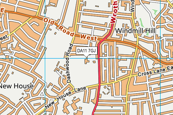 DA11 7GJ map - OS VectorMap District (Ordnance Survey) DA11 7GJ map - OS VectorMap District (Ordnance Survey)