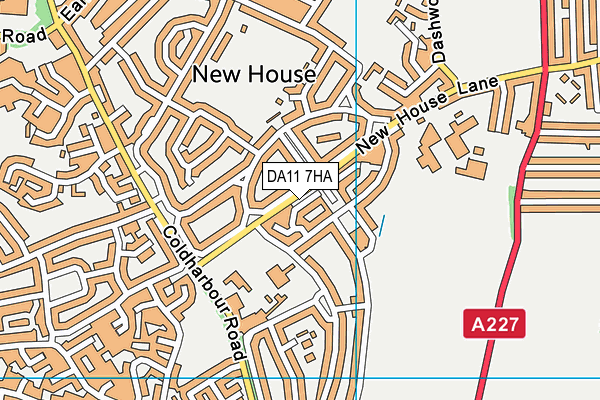 DA11 7HA map - OS VectorMap District (Ordnance Survey) DA11 7HA map - OS VectorMap District (Ordnance Survey)