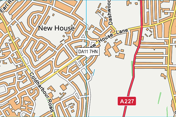 DA11 7HN map - OS VectorMap District (Ordnance Survey) DA11 7HN map - OS VectorMap District (Ordnance Survey)