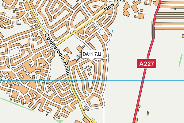 DA11 7JJ map - OS VectorMap District (Ordnance Survey) DA11 7JJ map - OS VectorMap District (Ordnance Survey)