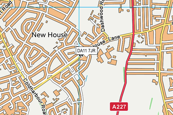 DA11 7JR map - OS VectorMap District (Ordnance Survey) DA11 7JR map - OS VectorMap District (Ordnance Survey)
