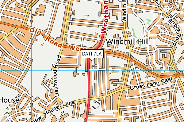DA11 7LA map - OS VectorMap District (Ordnance Survey) DA11 7LA map - OS VectorMap District (Ordnance Survey)