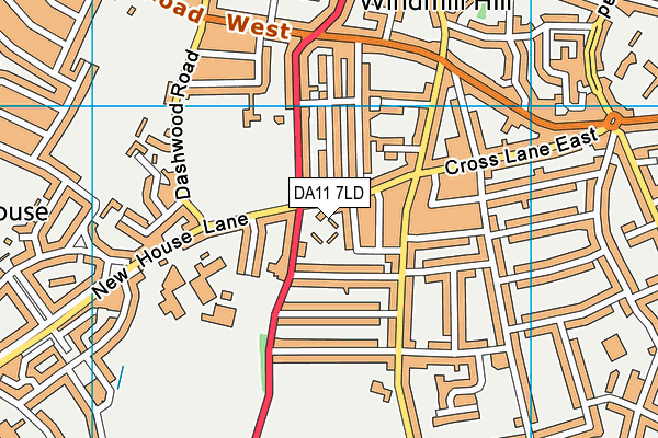 DA11 7LD map - OS VectorMap District (Ordnance Survey) DA11 7LD map - OS VectorMap District (Ordnance Survey)