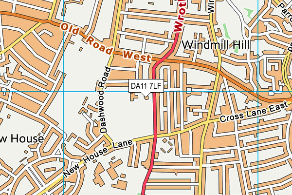 DA11 7LF map - OS VectorMap District (Ordnance Survey) DA11 7LF map - OS VectorMap District (Ordnance Survey)