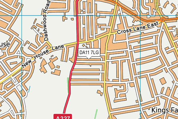 DA11 7LG map - OS VectorMap District (Ordnance Survey) DA11 7LG map - OS VectorMap District (Ordnance Survey)