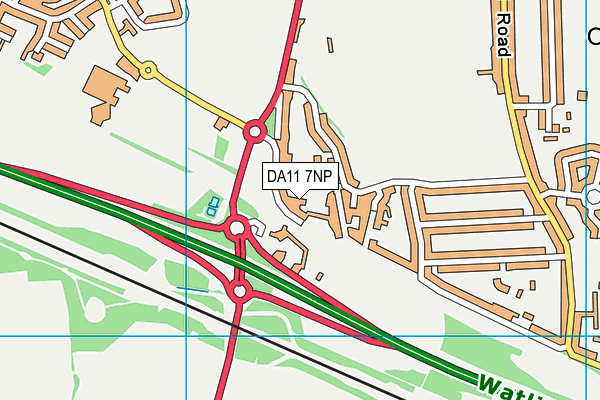 DA11 7NP map - OS VectorMap District (Ordnance Survey) DA11 7NP map - OS VectorMap District (Ordnance Survey)