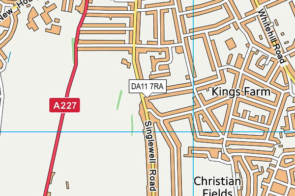 DA11 7RA map - OS VectorMap District (Ordnance Survey) DA11 7RA map - OS VectorMap District (Ordnance Survey)