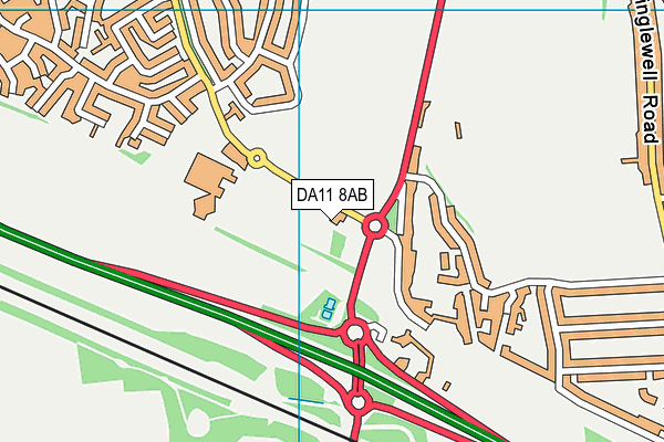 DA11 8AB map - OS VectorMap District (Ordnance Survey) DA11 8AB map - OS VectorMap District (Ordnance Survey)