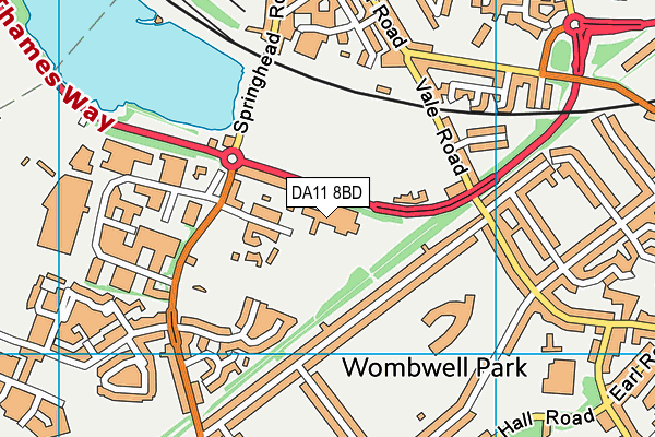 DA11 8BD map - OS VectorMap District (Ordnance Survey) DA11 8BD map - OS VectorMap District (Ordnance Survey)