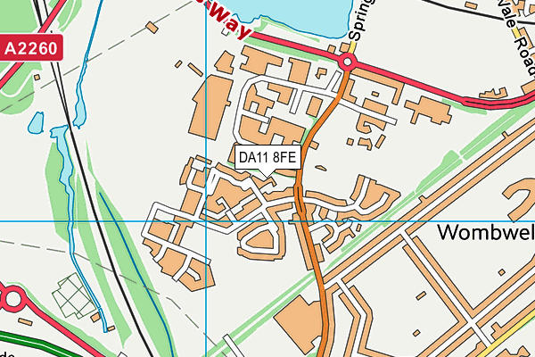 DA11 8FE map - OS VectorMap District (Ordnance Survey) DA11 8FE map - OS VectorMap District (Ordnance Survey)