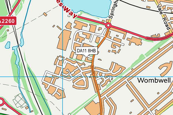 DA11 8HB map - OS VectorMap District (Ordnance Survey) DA11 8HB map - OS VectorMap District (Ordnance Survey)
