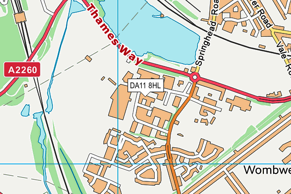 DA11 8HL map - OS VectorMap District (Ordnance Survey) DA11 8HL map - OS VectorMap District (Ordnance Survey)