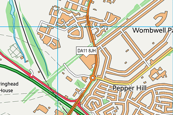 DA11 8JH map - OS VectorMap District (Ordnance Survey) DA11 8JH map - OS VectorMap District (Ordnance Survey)