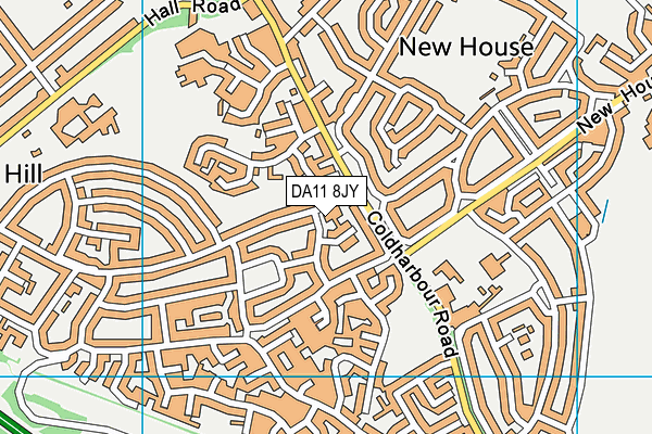 DA11 8JY map - OS VectorMap District (Ordnance Survey) DA11 8JY map - OS VectorMap District (Ordnance Survey)