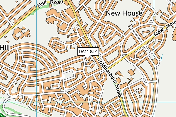 DA11 8JZ map - OS VectorMap District (Ordnance Survey) DA11 8JZ map - OS VectorMap District (Ordnance Survey)