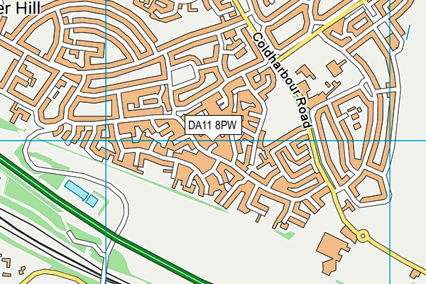 DA11 8PW map - OS VectorMap District (Ordnance Survey) DA11 8PW map - OS VectorMap District (Ordnance Survey)