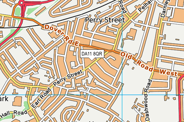 DA11 8QR map - OS VectorMap District (Ordnance Survey) DA11 8QR map - OS VectorMap District (Ordnance Survey)