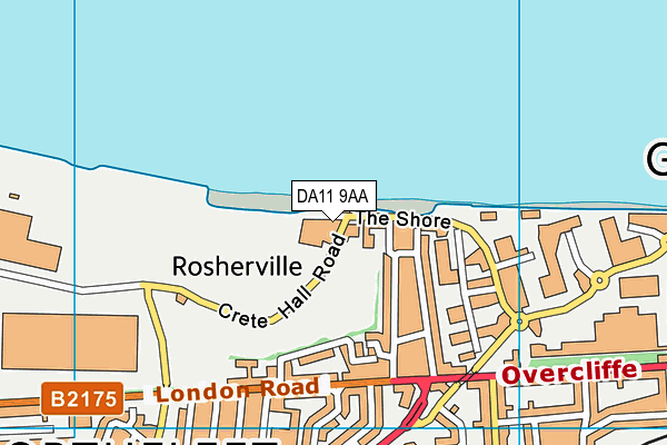 DA11 9AA map - OS VectorMap District (Ordnance Survey) DA11 9AA map - OS VectorMap District (Ordnance Survey)