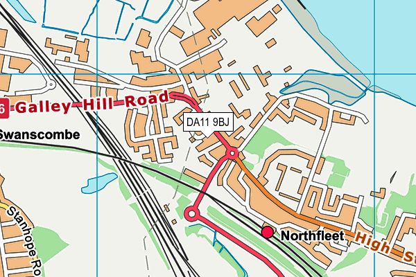 DA11 9BJ map - OS VectorMap District (Ordnance Survey) DA11 9BJ map - OS VectorMap District (Ordnance Survey)