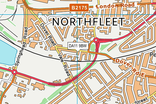 DA11 9BW map - OS VectorMap District (Ordnance Survey) DA11 9BW map - OS VectorMap District (Ordnance Survey)