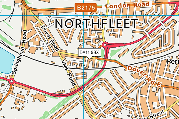 DA11 9BX map - OS VectorMap District (Ordnance Survey) DA11 9BX map - OS VectorMap District (Ordnance Survey)